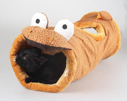 Fluffy Sound Adventure: Plush Cat Tunnel With Interactive Paper Sounds