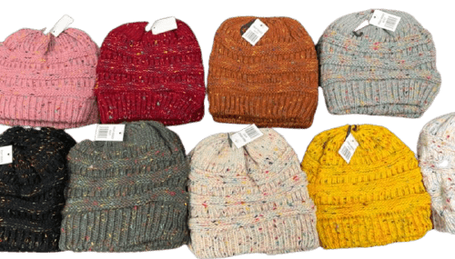 Sherpa Lined Ponytail Beanie for Women & Teens