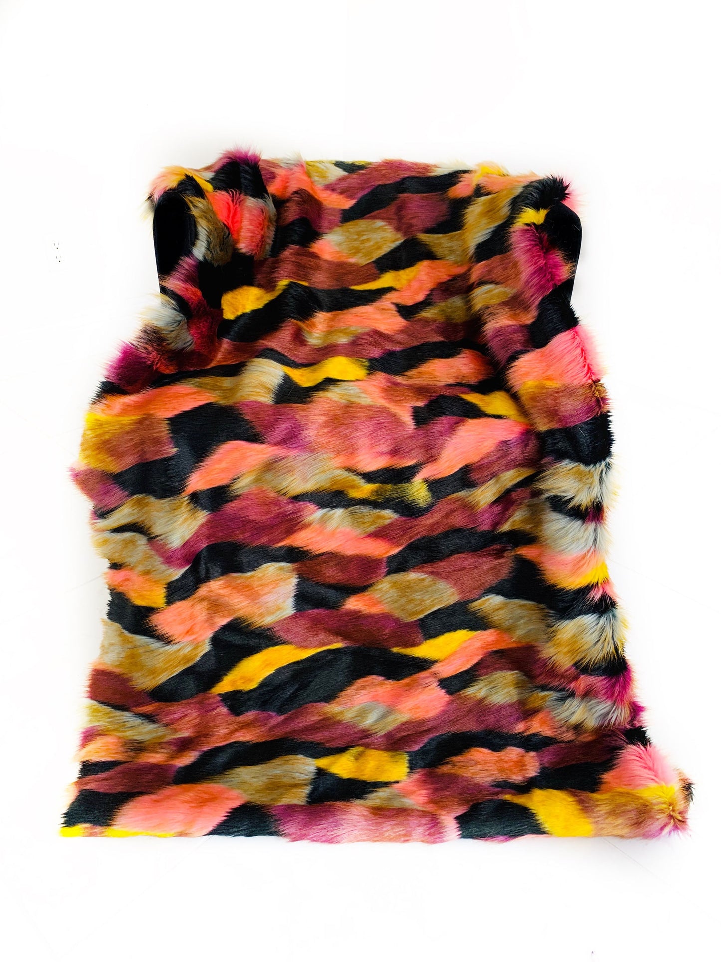 Plutus Burgundy, Black Exotic Parrot Faux Fur Luxury Throw Blanket