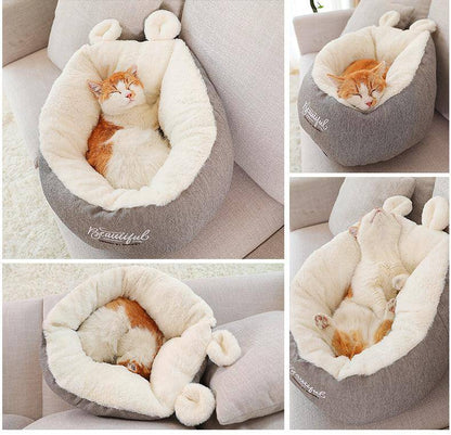 Snugglepaws Deluxe Cozy Cotton Dog Bed - Luxurious Sleeping Bag For