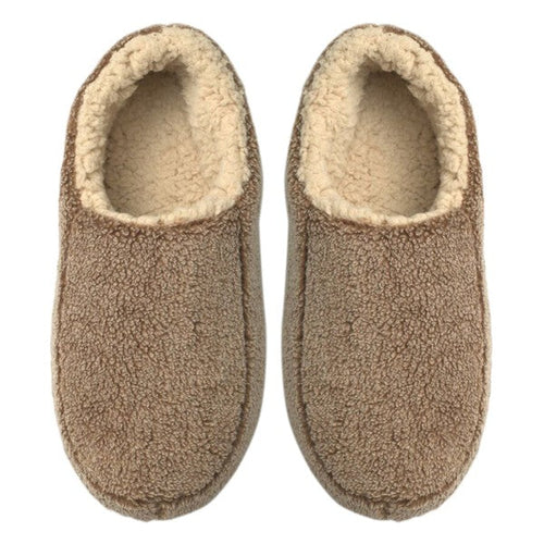 Sherpa Tan - Men's Cozy Sherpa House Slippers
