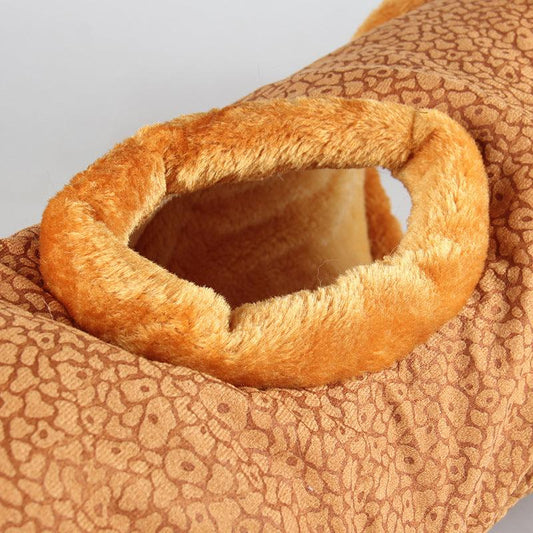 Fluffy Sound Adventure: Plush Cat Tunnel With Interactive Paper Sounds