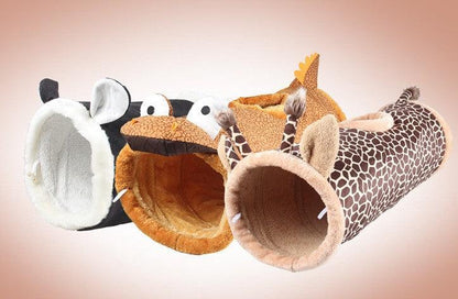 Fluffy Sound Adventure: Plush Cat Tunnel With Interactive Paper Sounds
