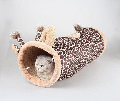 Fluffy Sound Adventure: Plush Cat Tunnel With Interactive Paper Sounds