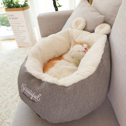 Snugglepaws Deluxe Cozy Cotton Dog Bed - Luxurious Sleeping Bag For