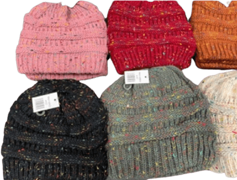 Sherpa Lined Ponytail Beanie for Women & Teens