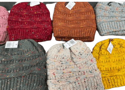 Sherpa Lined Ponytail Beanie for Women & Teens