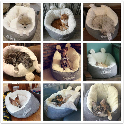 Snugglepaws Deluxe Cozy Cotton Dog Bed - Luxurious Sleeping Bag For