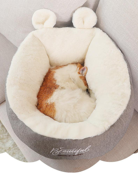 Snugglepaws Deluxe Cozy Cotton Dog Bed - Luxurious Sleeping Bag For