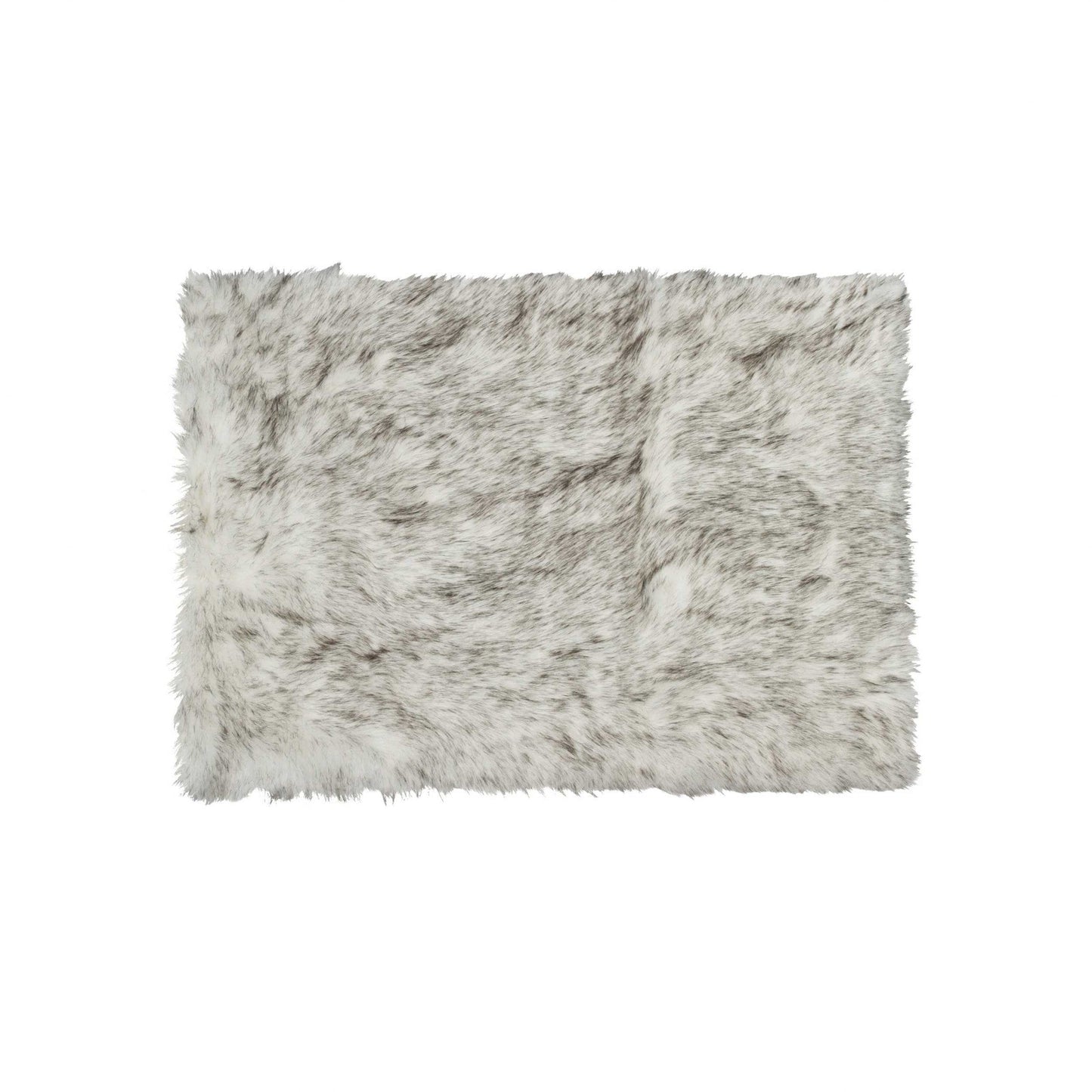 3inches x 5inches Ombre Gray Faux Fur