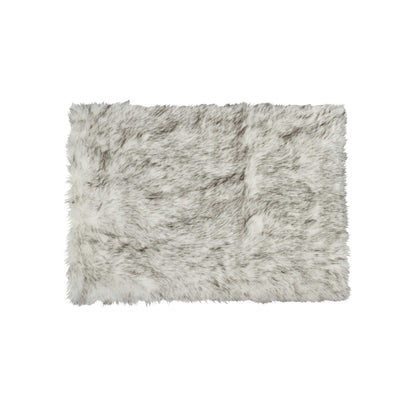 3inches x 5inches Ombre Gray Faux Fur