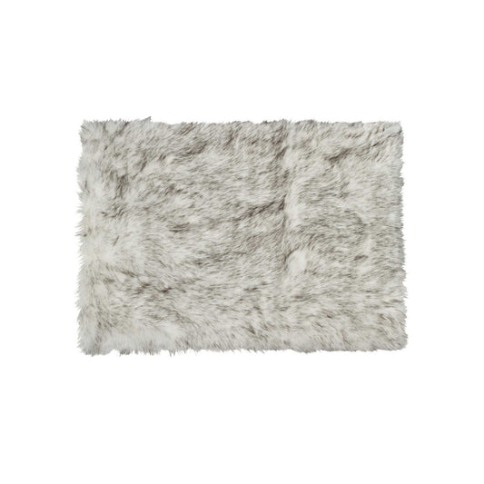 3inches x 5inches Ombre Gray Faux Fur