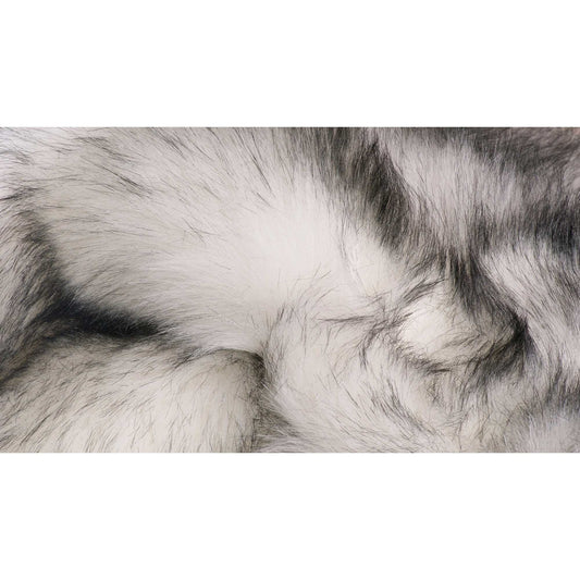 3inches x 5inches Ombre Gray Faux Fur