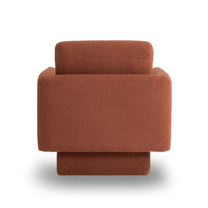 360° Modern Swivel Accent Chairs set of 2,30" W Teddy Sherpa Round