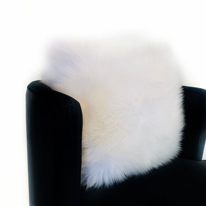 Plutus Off White Mongolian Fur Off White Animal Faux Fur Luxury Throw