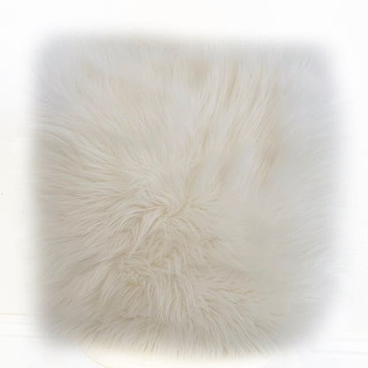 Plutus Off White Mongolian Fur Off White Animal Faux Fur Luxury Throw