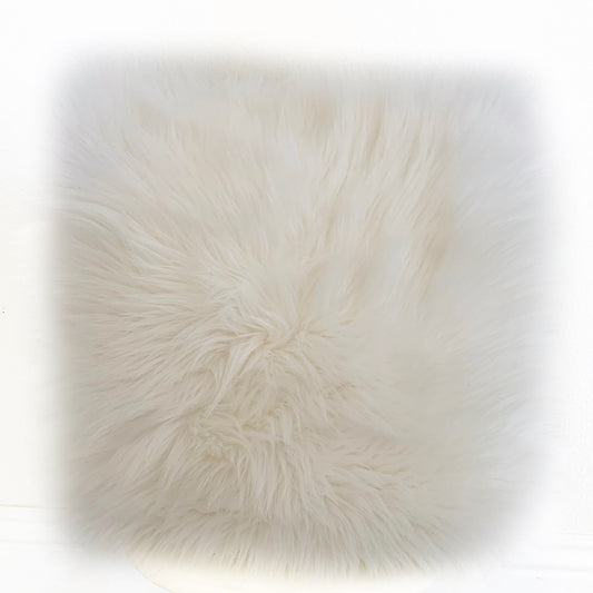 Plutus Off White Mongolian Fur Off White Animal Faux Fur Luxury Throw