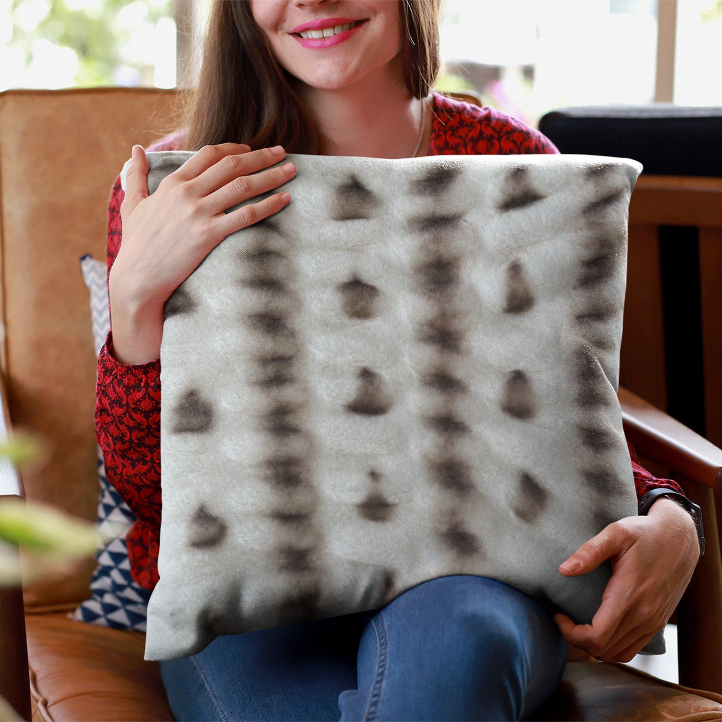 Plutus Creamy Fluffy Bunni Animal Faux Fur Luxury Throw Pillow