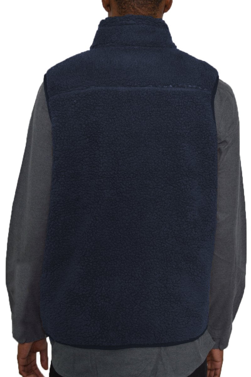 SHERPA FLEECE ZIP UP VEST