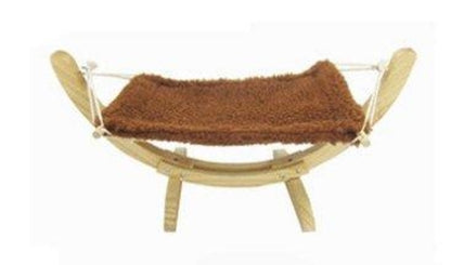 Cozy Paws Wooden Cat Hammock Bed - The Perfect Pet Haven!