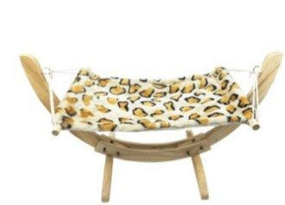 Cozy Paws Wooden Cat Hammock Bed - The Perfect Pet Haven!