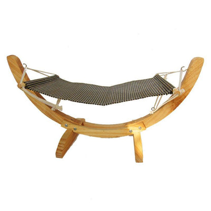 Cozy Paws Wooden Cat Hammock Bed - The Perfect Pet Haven!