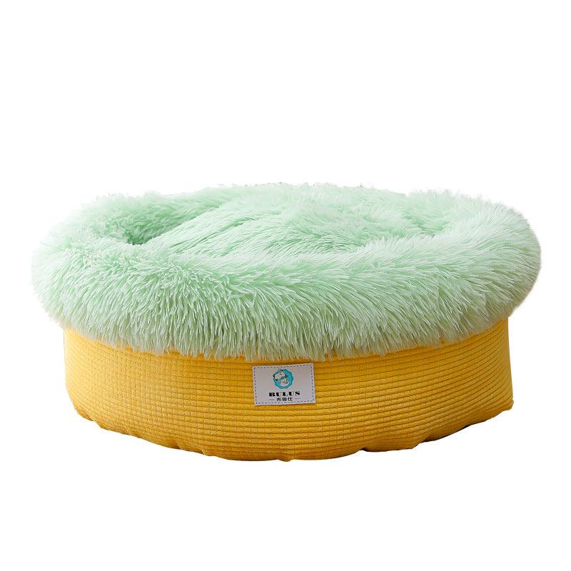 Luxury Plush Winter Nest: Cozy And Stylish Pet Bed For Deep Sleep
