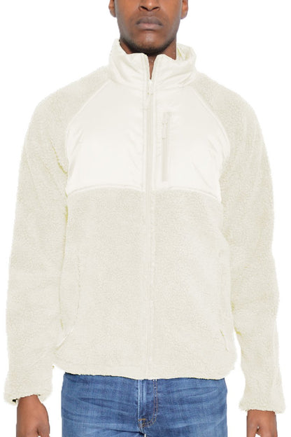 SHERPA CUT OUT FLEECE JACKET