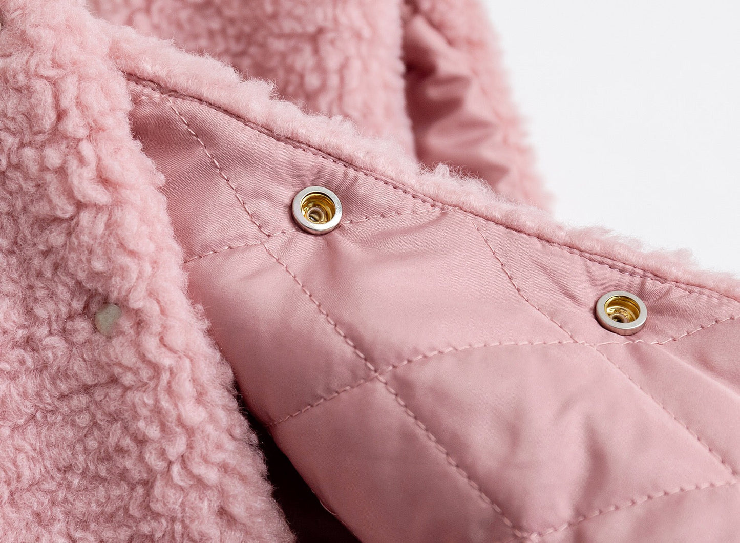 Baby Girl Flower Pattern Quilted Sleeveless Fashion Fur Coat